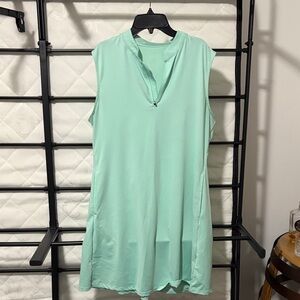 Sleeveless Mint Green Athletic Dress